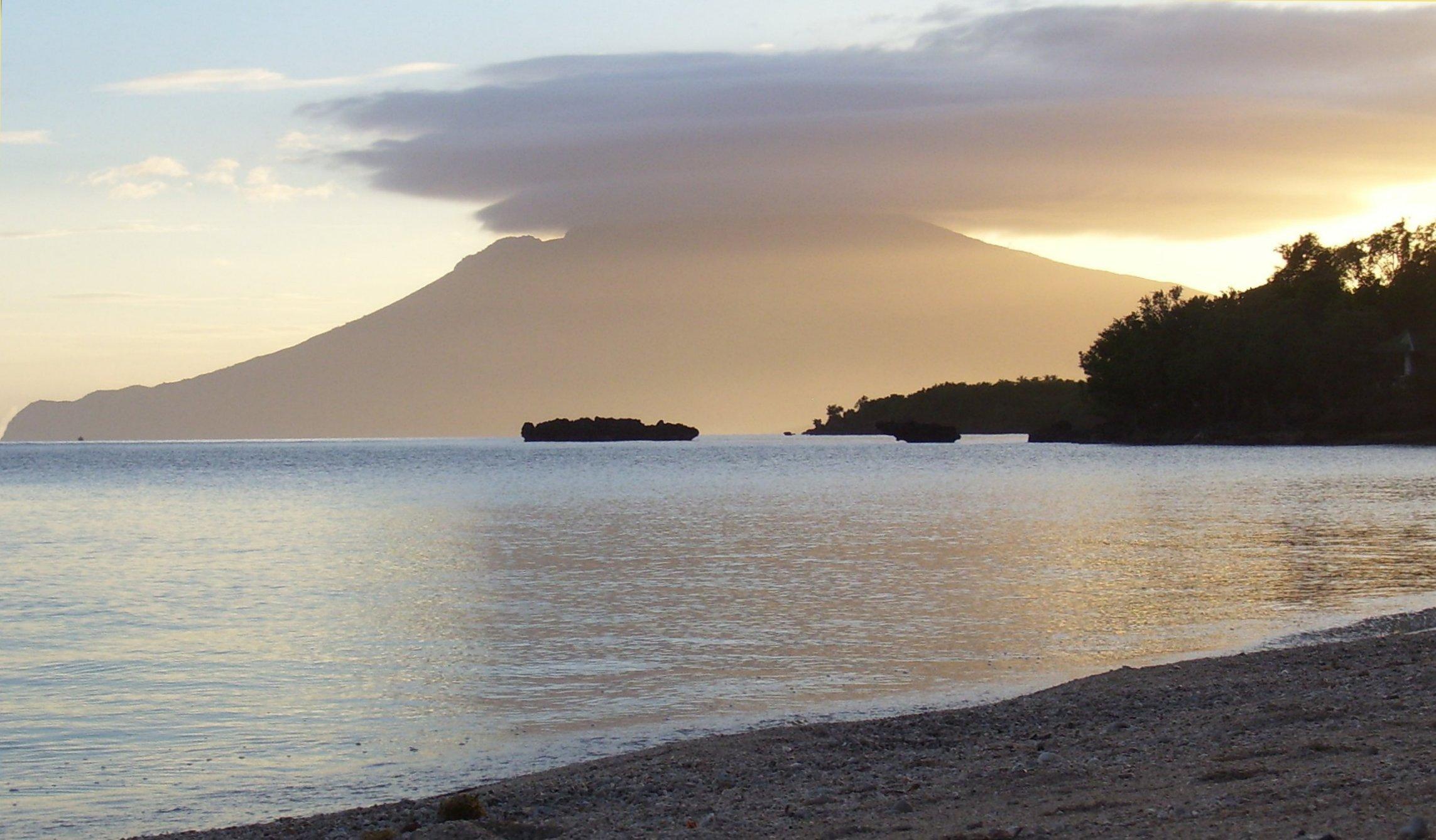 Viewing the Sunset Over Mt. Malindig